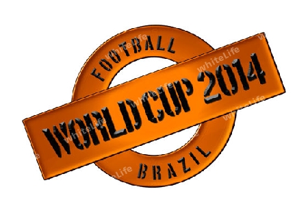 Illustration of the World Cup 2014 in Brazil as Banner for your presentation, website, inviting...