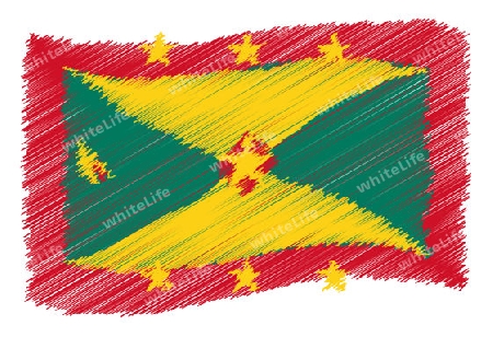 Grenada - The beloved country as a symbolic representation as heart - Das geliebte Land als symbolische Darstellung als Herz