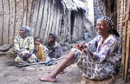 a women in the city of Moutsamudu on the Island of Anjouan on the Comoros Ilands in the Indian Ocean in Africa.   