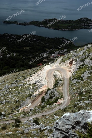 Europa, Osteuropa, Balkan. Montenegro, Skadar, See, Landschaft, Murici, Strasse, Bergstrasse,