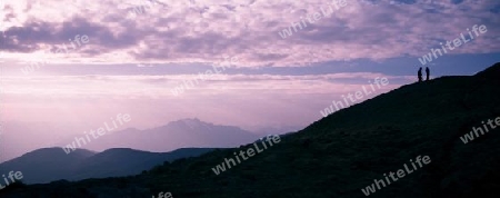 Hikers Sunset