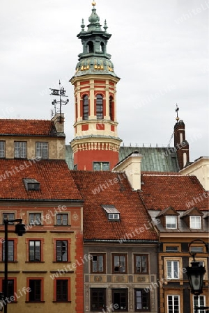 The Old Town in the City of Warsaw in Poland, East Europe.