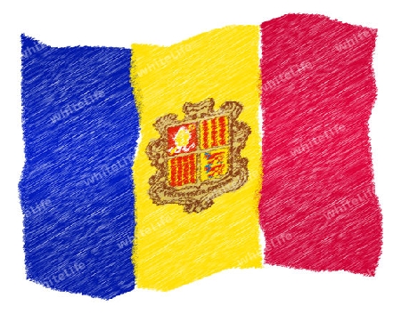 Andorra - The beloved country as a symbolic representation as heart - Das geliebte Land als symbolische Darstellung als Herz