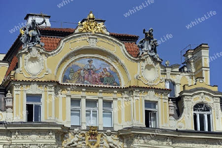 Kinsky Palais, UNESCO Weltkulturerbe, Prag, Tschechien, Tschechische Republik, Europa