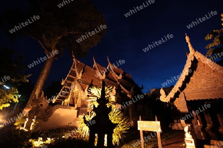 Die Architektur des Wat Chedi Luang Tempel in Chiang Mai im Norden von Thailand.  (KEYSTONE/Urs Flueeler) 