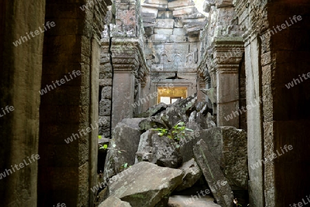 The Temple of  Banteay Kdei in the Temple City of Angkor near the City of Siem Riep in the west of Cambodia.