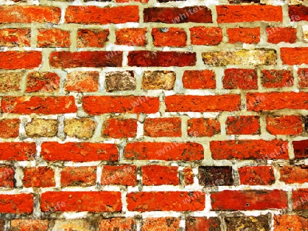 An old wall made of old brick factory - Eine alte Mauer aus altem Backsteinwerk