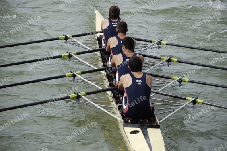 Rowing on the canal Plovdiv