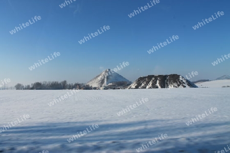 Halde im Winter