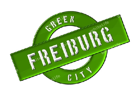 GREEN CITY FREIBURG - Zeichen, Symbol, Banner fuer Prospekte, Flyer, Internet, ...