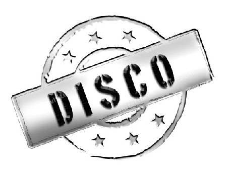 Sign, symbol, stamp or icon for your presentation, for websites and many more named DISCO