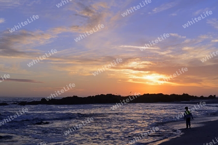 Sonnenuntergang am Bloubergstrand, Kapstadt, West Kap, Western Cape, S?dafrika, Afrika