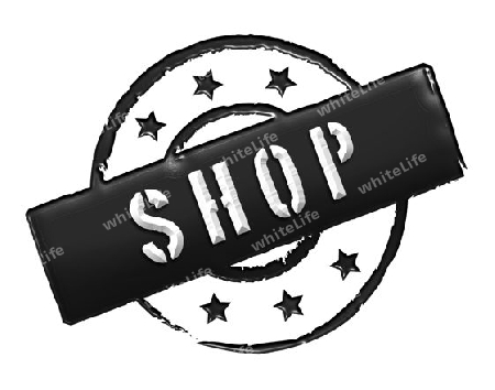 SHOP - Zeichen, Symbol im Retro Stil fuer Praesentationen, Prospekte, Internet, ...