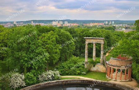 Potsdam von oben vom Ruinenbergturm