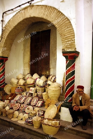 Afrika, Nordafrika, Tunesien, Tunis
Eine Gasse in der Medina mit dem Markt oder Souq in der Altstadt der Tunesischen Hauptstadt Tunis.

