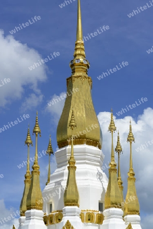 Der Tempel Wat Tham Khu Ha Sawan in Khong Jiam am Mekong River in der naehe des Pha Taem Nationalpark in der Umgebung von Ubon Ratchathani im nordosten von Thailand in Suedostasien.