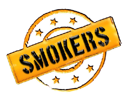 Sign and stamp for your presentation, for websites and many more named Smoker