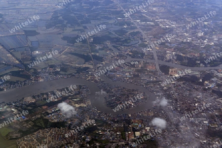 Die Landwirtschaft am rande der Stadt Bangkok in Thailand in Suedostasien.