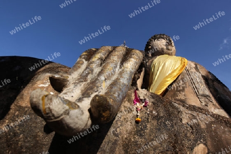 Der Wat Phra Si Ratana Mahathat im Si Satchanalai-Chaliang Historical Park rund 50 Km von Sukhothai in der Provinz Sukhothai im Norden von Thailand in Suedostasien.