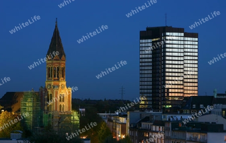 Essener Rathaus und M?nsterkirche