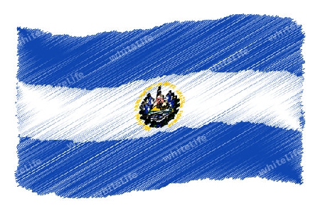 El Salvador, The beloved country as a symbolic representation as heart - Das geliebte Land als symbolische Darstellung als Herz