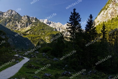 Auf dem Weg zum Koenigssee, Nationalpark Berchtesgaden, Germany