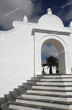  the old town of Teguise on the Island of Lanzarote on the Canary Islands of Spain in the Atlantic Ocean. on the Island of Lanzarote on the Canary Islands of Spain in the Atlantic Ocean.
