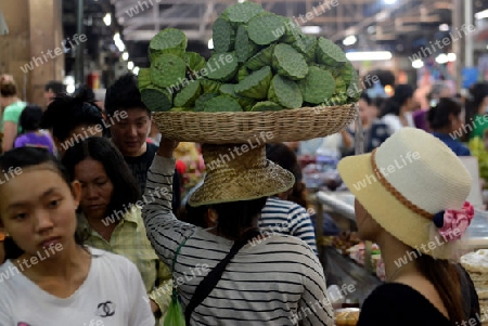 The Market in the old City of Siem Riep neat the Ankro Wat Temples in the west of Cambodia.