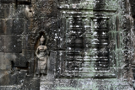 The Temple of  Banteay Kdei in the Temple City of Angkor near the City of Siem Riep in the west of Cambodia.