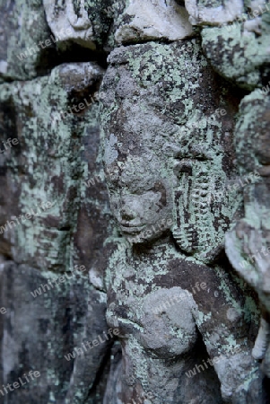 The Temple of  Banteay Kdei in the Temple City of Angkor near the City of Siem Riep in the west of Cambodia.