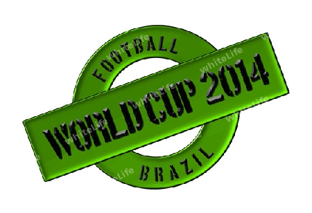 Illustration of the World Cup 2014 in Brazil as Banner for your presentation, website, inviting...