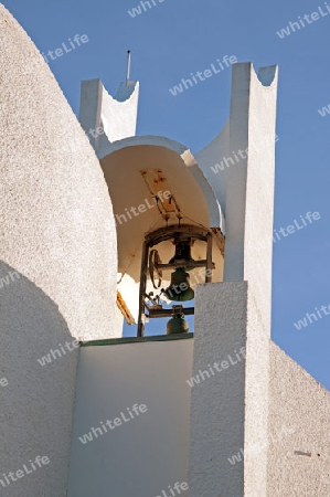 Der Westen Islands, der Glockenturm der neuen Kirche von Stykkisholmur im Norden der Halbinsel Sn?fellsnes