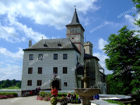 Tschechien, Schloss Rosenberg an der Moldau