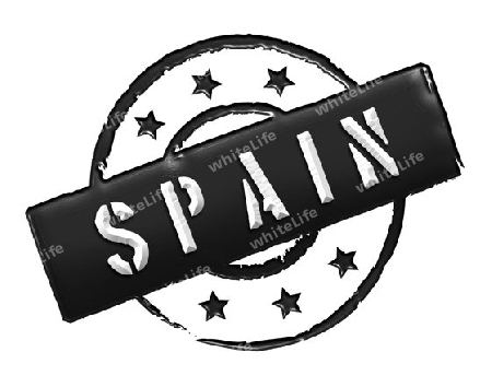 Sign and stamp named SPAIN for your presentation, for websites and many more.