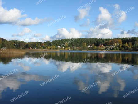 Seelandschaft in Pommern. Insel Wolin