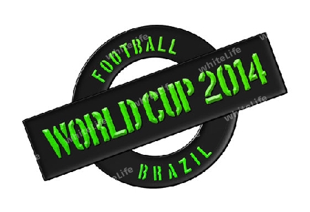 Illustration of the World Cup 2014 in Brazil as Banner for your presentation, website, inviting...