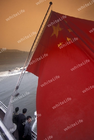 the landscape of the yangzee river in the three gorges valley up of the three gorges dam projecz in the province of hubei in china.