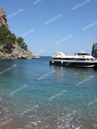 Ausflugsboot in Sa Calobra