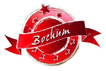 BOCHUM - Banner, Logo, Symbol im Royal Grunge Style fuer Praesentationen, Flyer, Prospekte, Internet,...