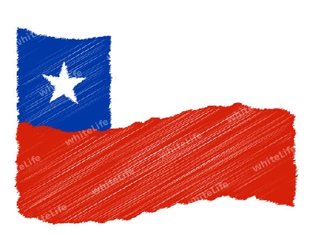 Chile - The beloved country as a symbolic representation as heart - Das geliebte Land als symbolische Darstellung als Herz