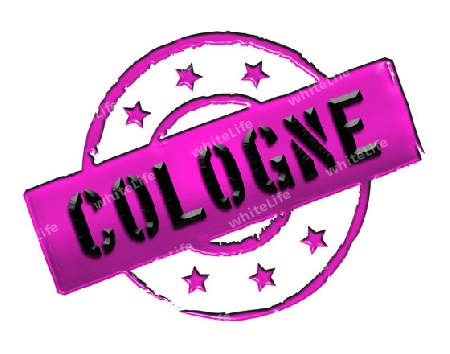 COLOGNE - Zeichen / Symbol im Retro Stil fuer Praesentationen, Prospekte, Internet, ...