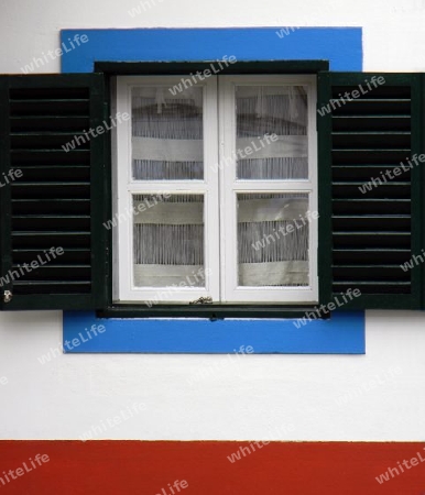 Fenster blau