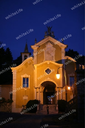 the Fishingvillage of Orta on the Lake Orta in the Lombardia  in north Italy. 