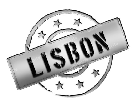 Sign and stamp for your presentation, for websites and many more named Lisbon