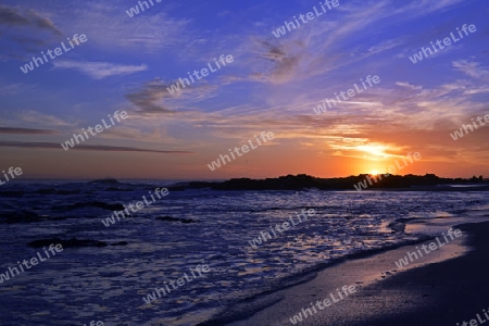 Sonnenuntergang am Bloubergstrand, Kapstadt, West Kap, Western Cape, S?dafrika, Afrika