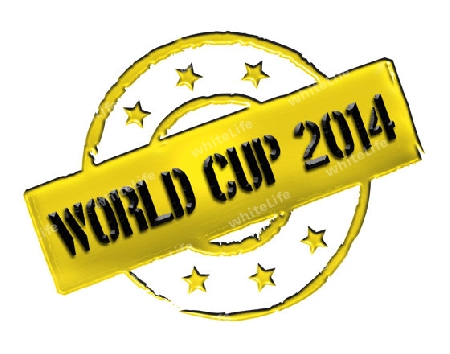 Sign, symbol, stamp or icon for your presentation, for websites and many more named World Cup 2014