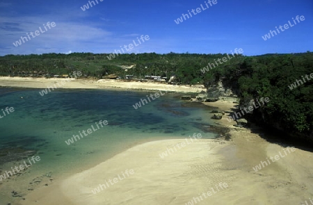 Ein Strand mit dem Namen Paradise Beach oder Dreamland Beach im Sueden der Insel Bali in Indonesien in Suedostasien.