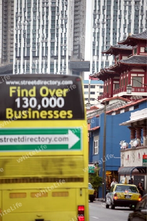 Alltag auf den strassen im Chinatown und Altstadt von Singapur im Inselstaat Singapur in Asien.