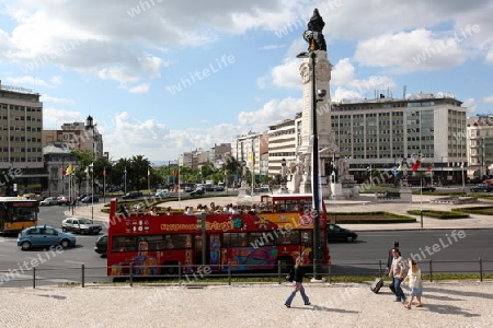 Europa, Westeuropa, EU, Euro, Portugal, Lissabon, Innenstadt, Parca Marques de Pompal, Kreisel, Park,   (Urs Flueeler) 