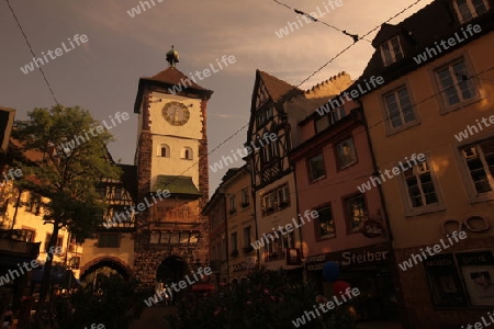  the old town of Freiburg im Breisgau in the Blackforest in the south of Germany in Europe.